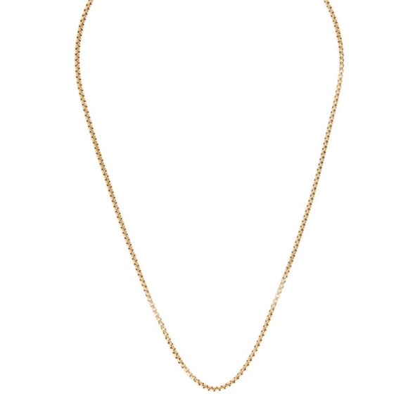 DAVID YURMAN 18K 750 YELLOW GOLD BOX CHAIN NECKLACE - Picture 1 of 8